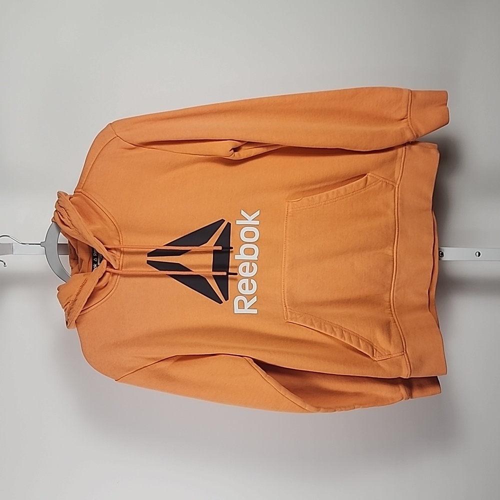 Orange Reebok Hoodie Mens Small